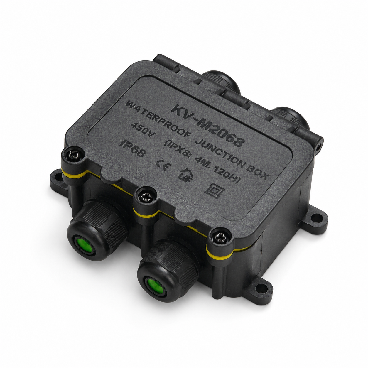IP68 Waterproof Junction Box 2-8 Way 6 Pole Electrical Wire Connector 32A 450V 0.08-4.0mm² Cable Splice for Outdoor Lighting