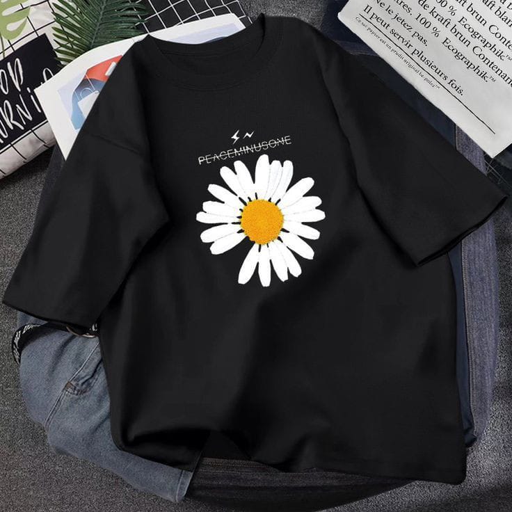 Half Sleeves DTF Print For Woman