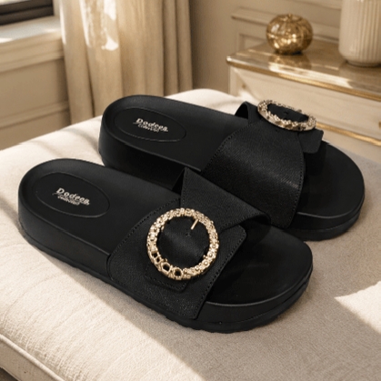 Comfortable Wedge Sole Women Slippers & Slides Elegant Fancy Wedges for Women