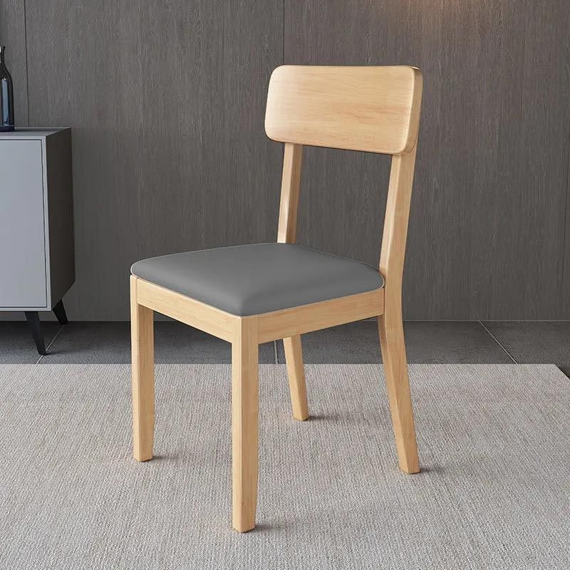 Wood Dining Chair Open Back Dining Side home Furniture