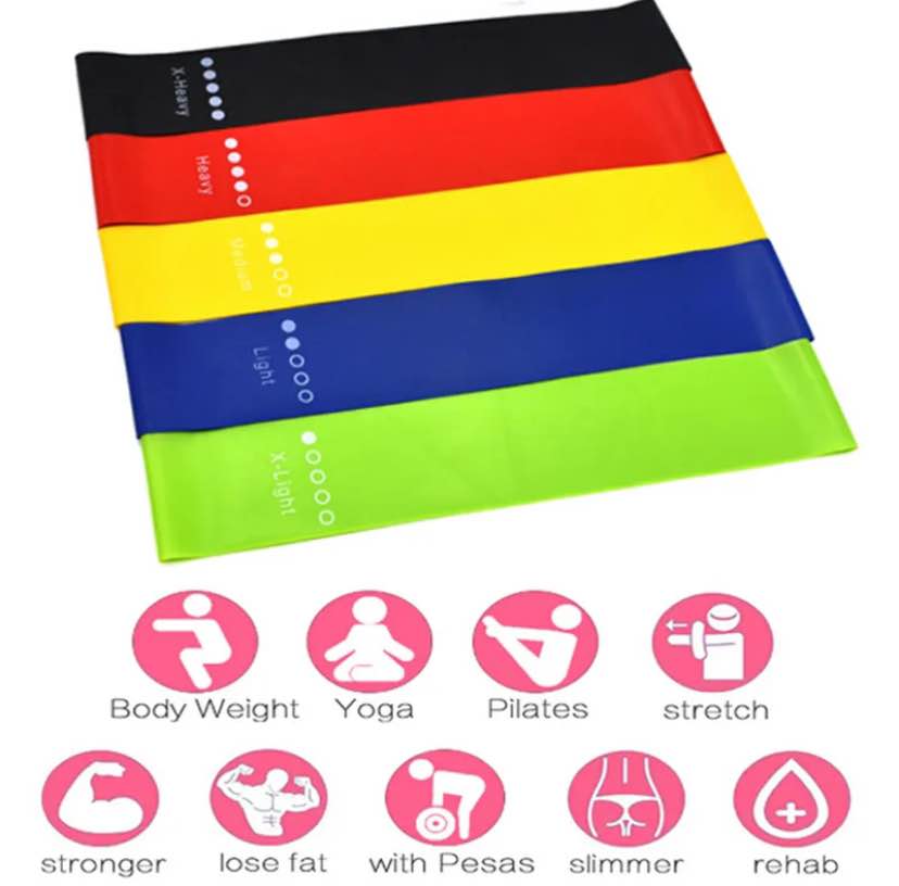 Elastic Resistance Loop Bands Gym Yoga Exercise Fitness Workout Stretch CHAINI
