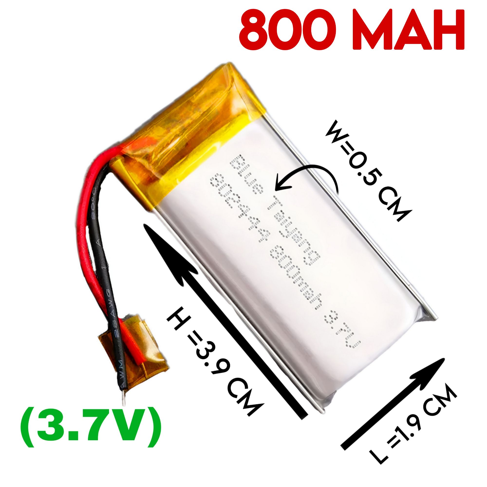3.7V Mini Lithium Battery 125mAh: Compact Power for Small Devices and Electronic
