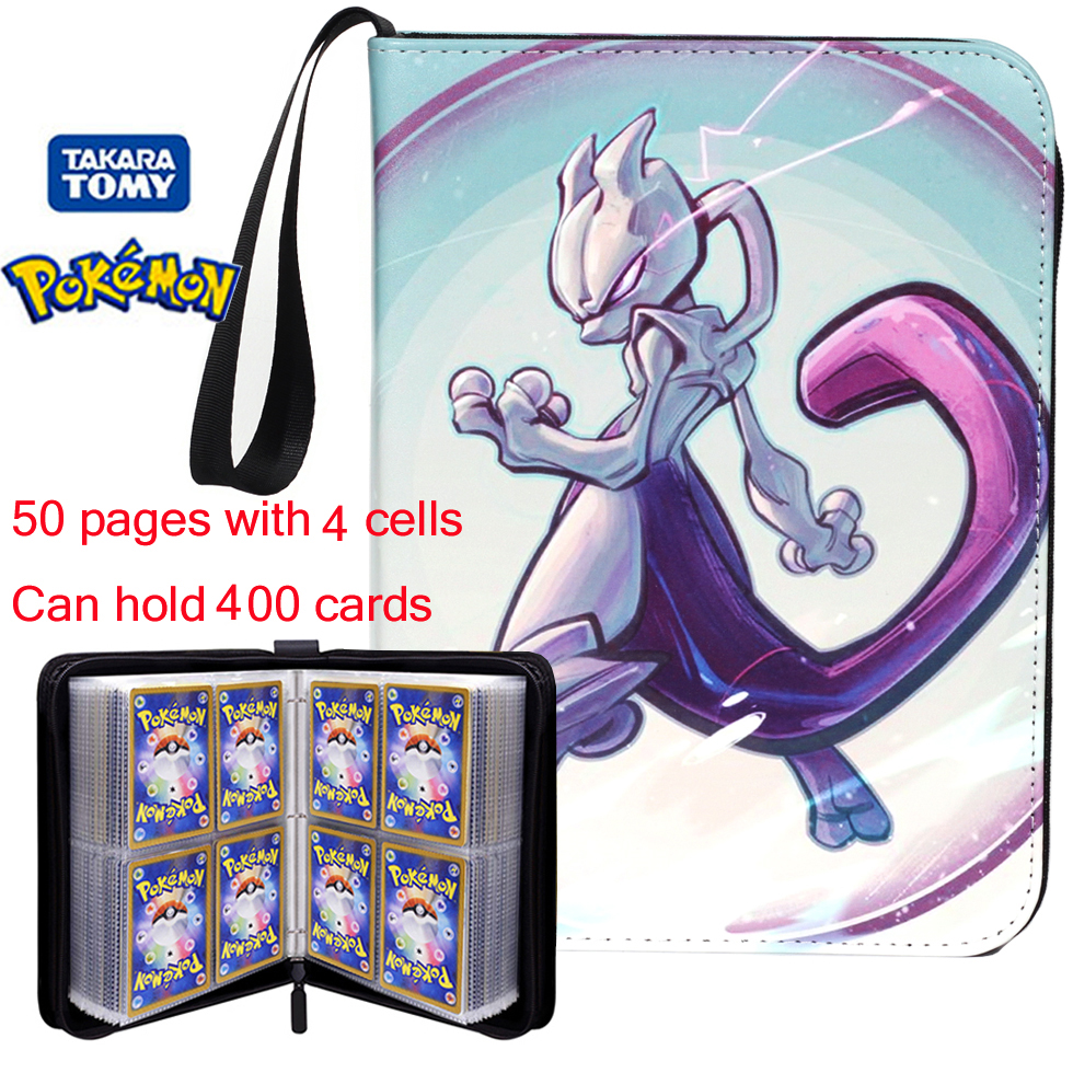 @New Pokemone Card Album PU Zipper Photo Album Collection Book Anime Figure Album Hobby File Kids Toy  In Stock