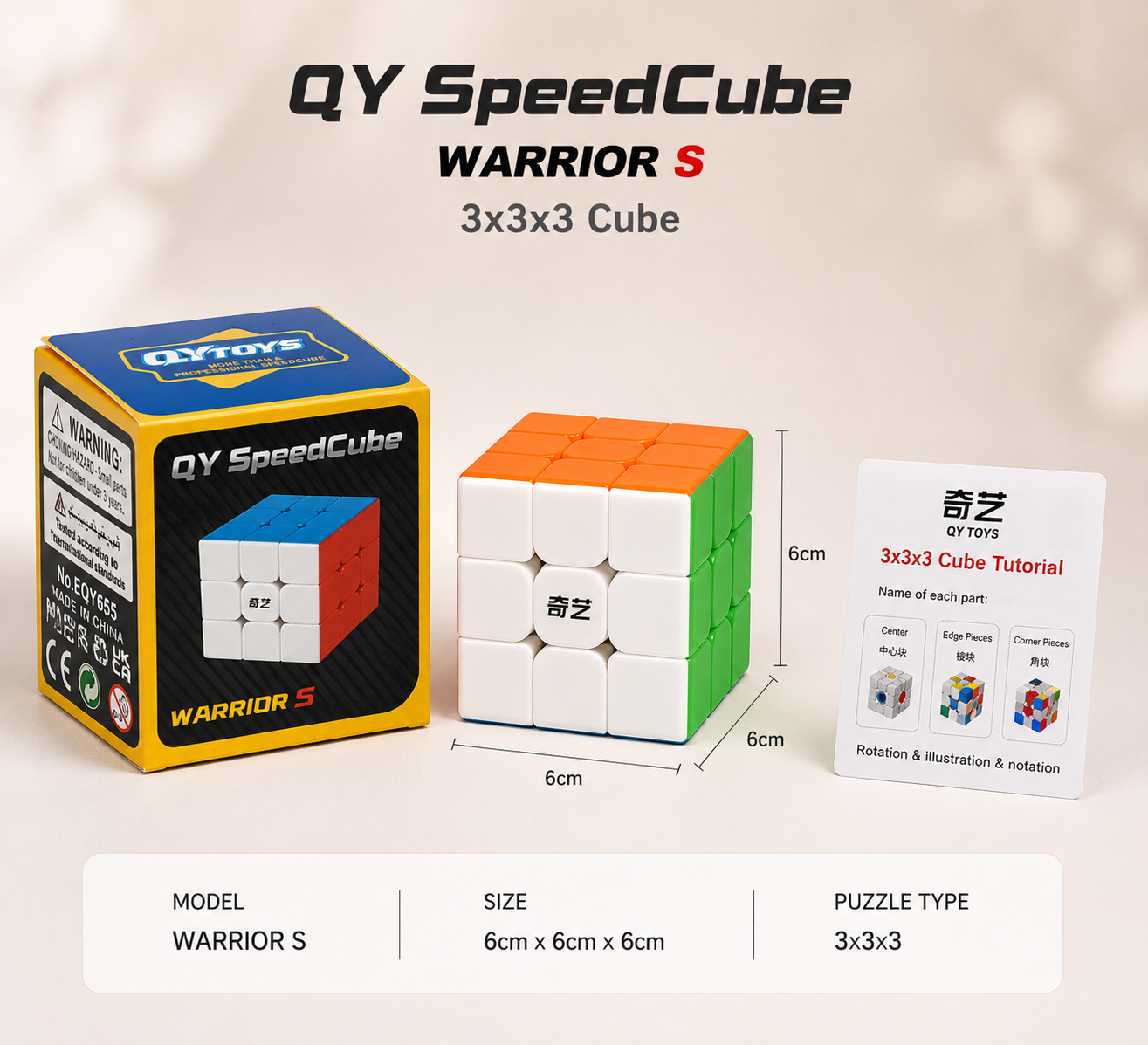 Imported Original Moyu 3×3 Speed Cube | Smooth Puzzle Rubik Cube for Kids & Adults