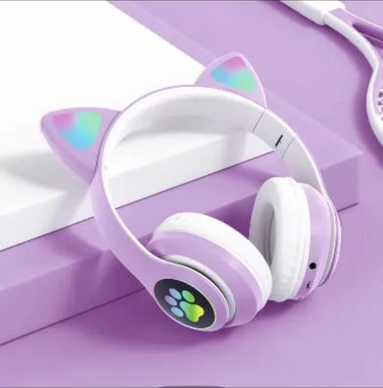 STN-28 Cat Wireless Headphones Bluetooth Over-Ear Headset with Cute Cat Ears