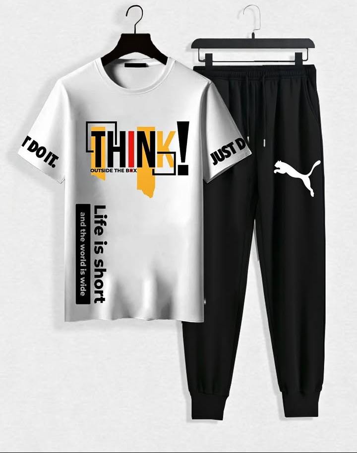 New Printed Tshirt and Trouser For Boys and Men -Best For Summer Printed Tracksuit