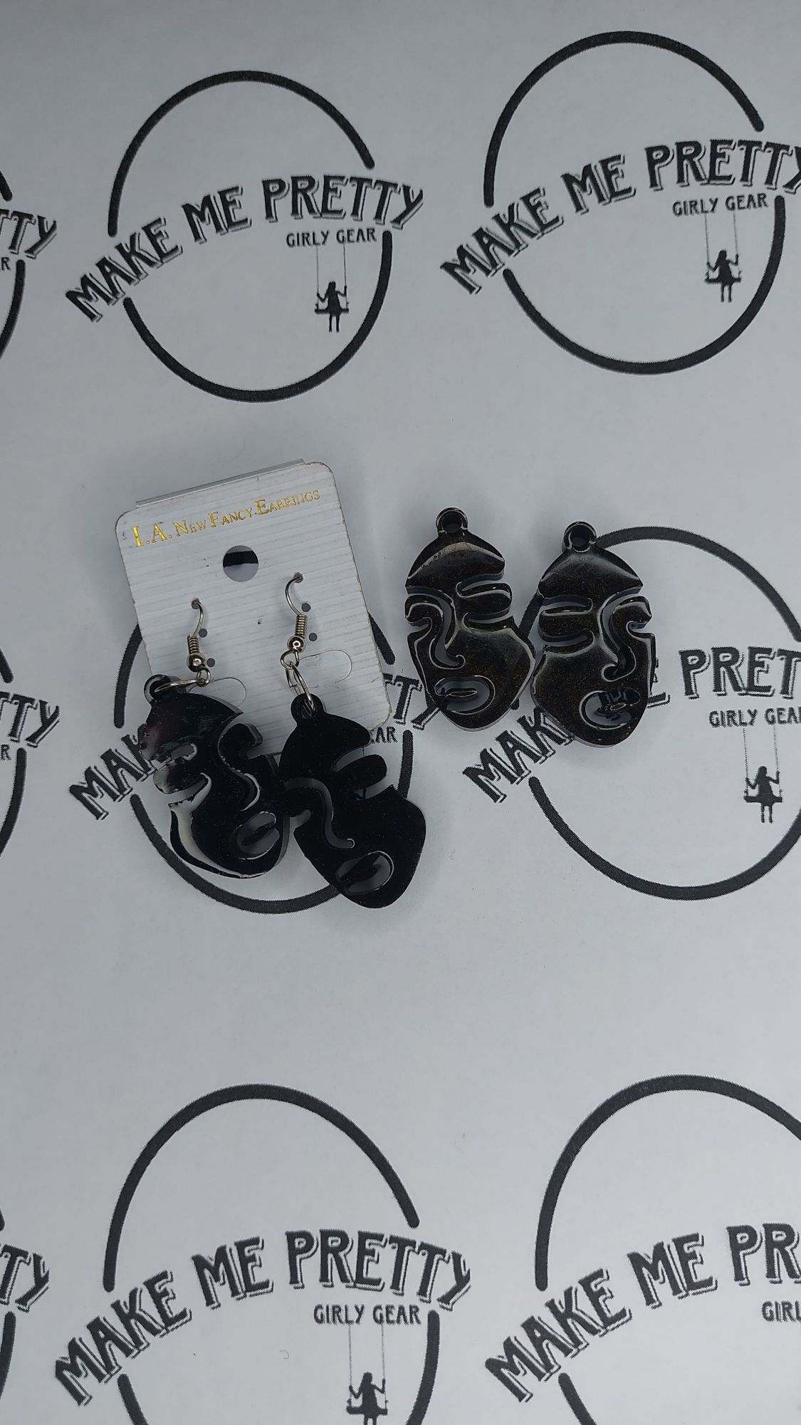 resin face earrings resin art Aesthetic jewelry reasonable price
