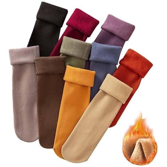 Women’s Winter Warm Fleece Socks - Soft, Thick, Elastic Velvet Boot & Sleeping Socks, Cold-Resistant,