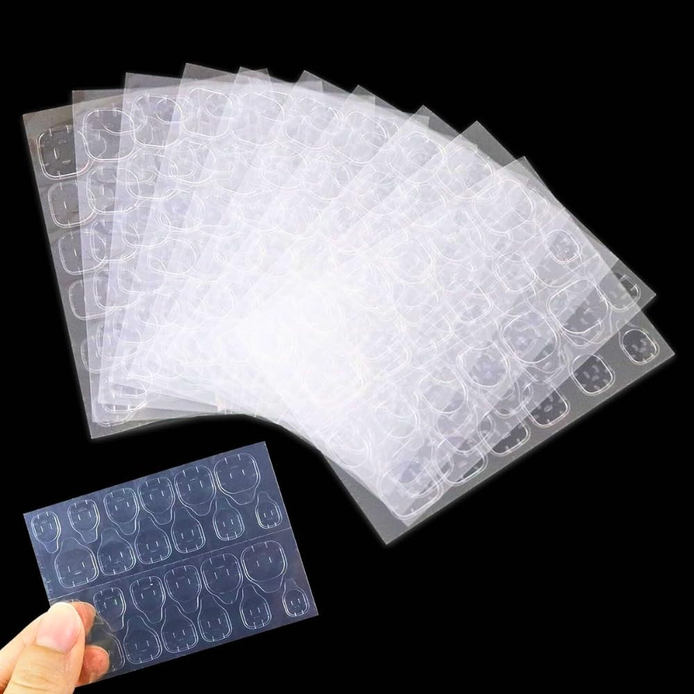 20 sheets Jelly nail stickers on the face, waterproof, adhesive, wear-resistant, false nails, high viscosity