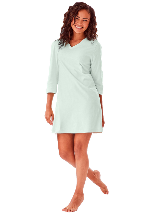 VP55 vneck long shirt for ladies
