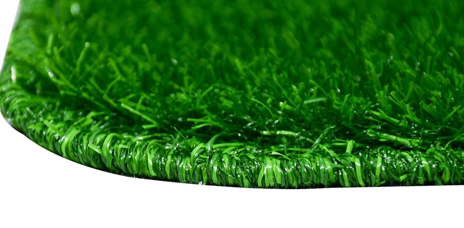 Premium Artificial Green Grass Rubber Door Mat (Small 38cm x 58cm) (Medium 48cm x 68cm)