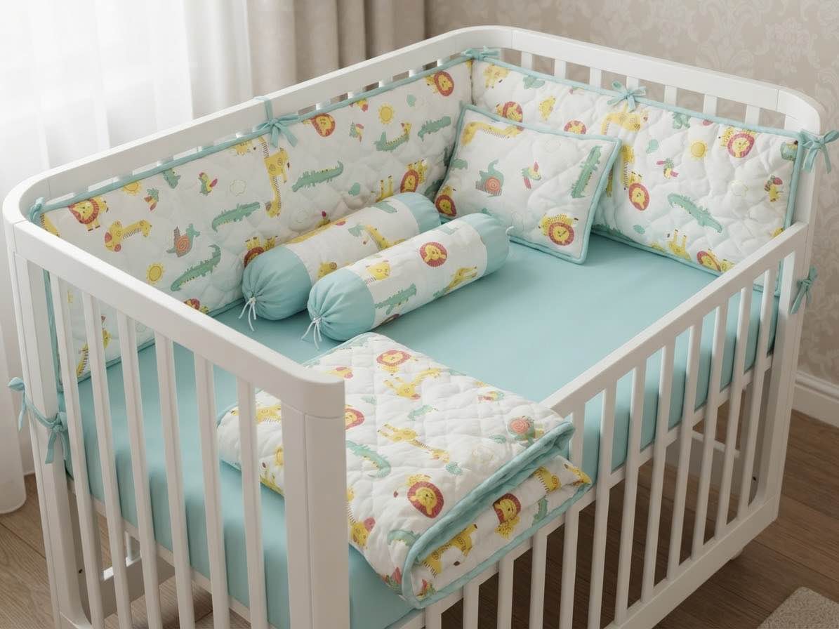 BABY COT SET- CRIB BEDDING FOR NEW BORN
