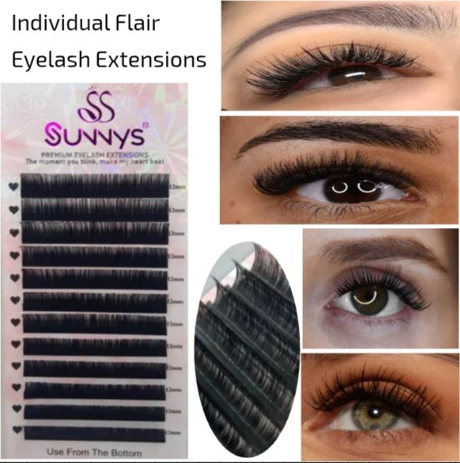Eyelash Extension Flair Synthetic Mink Individual for Professional Eye Lash Extensions