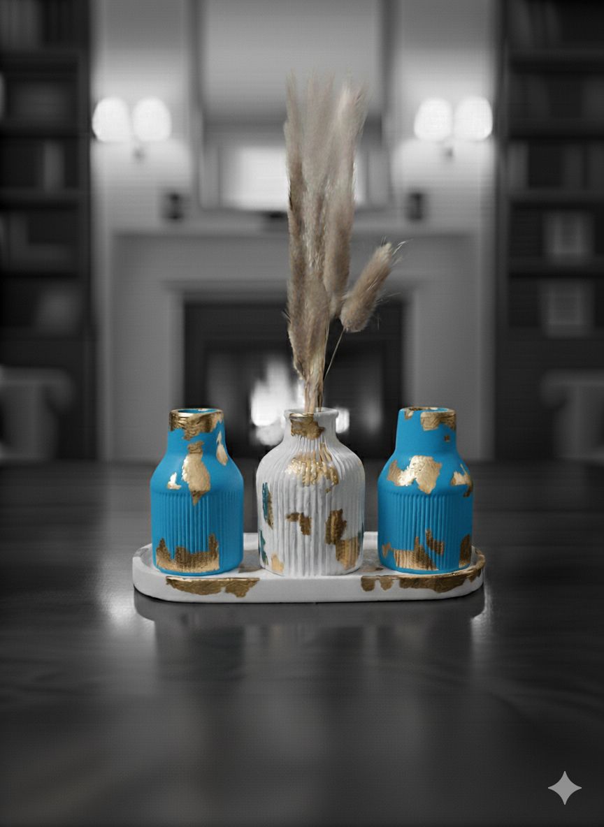 Creative Design Vase Ornaments Artistic Style, Decorations Suitable for Fireplace, Bedroom, Kitchen, and Living Room Decoration, office and theme based area