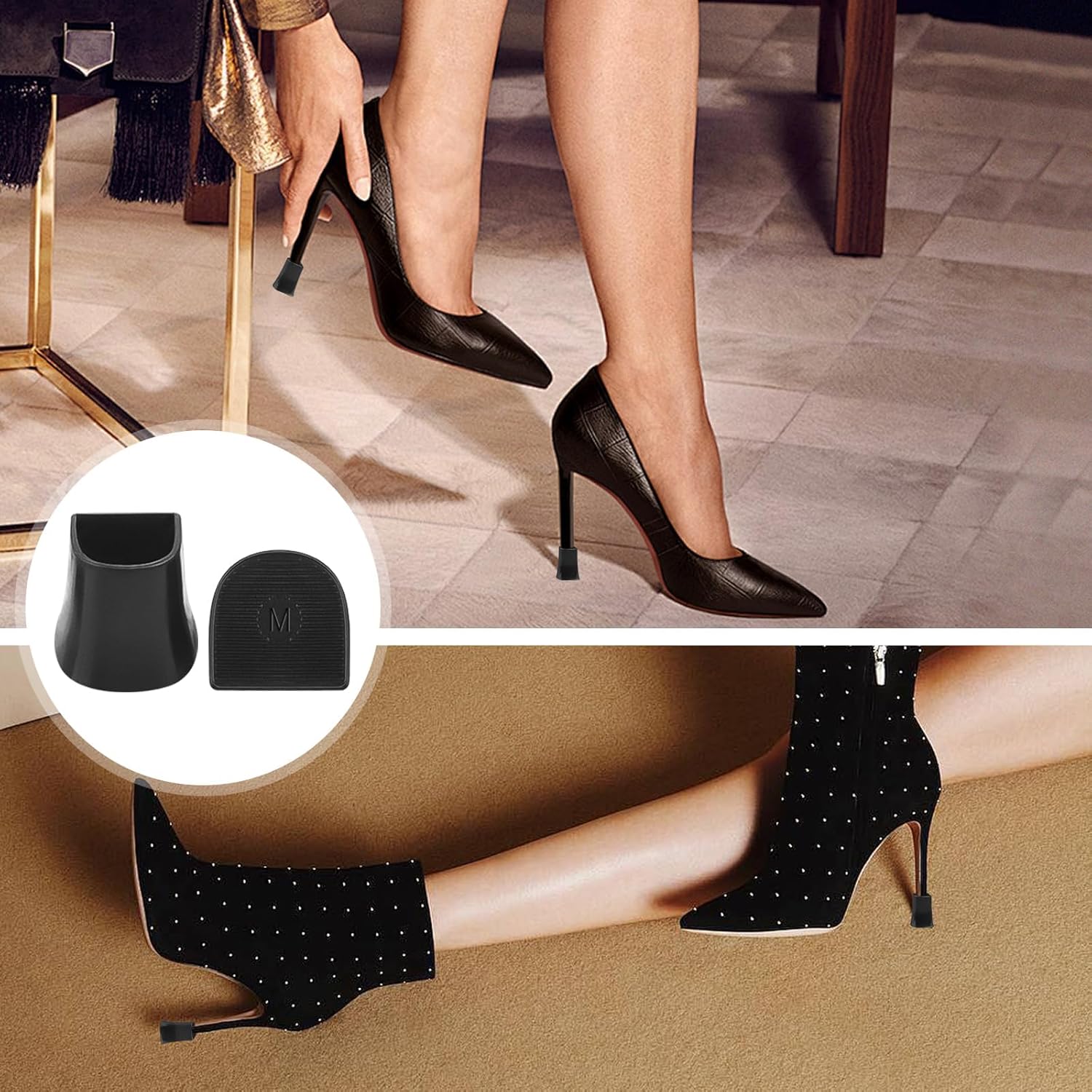 2/5/10Pairs Silicone Heel Protectors Stoppers Latin Stiletto Dancing Cover Antislip High Heeler Bridal Wedding Shoes Accessories