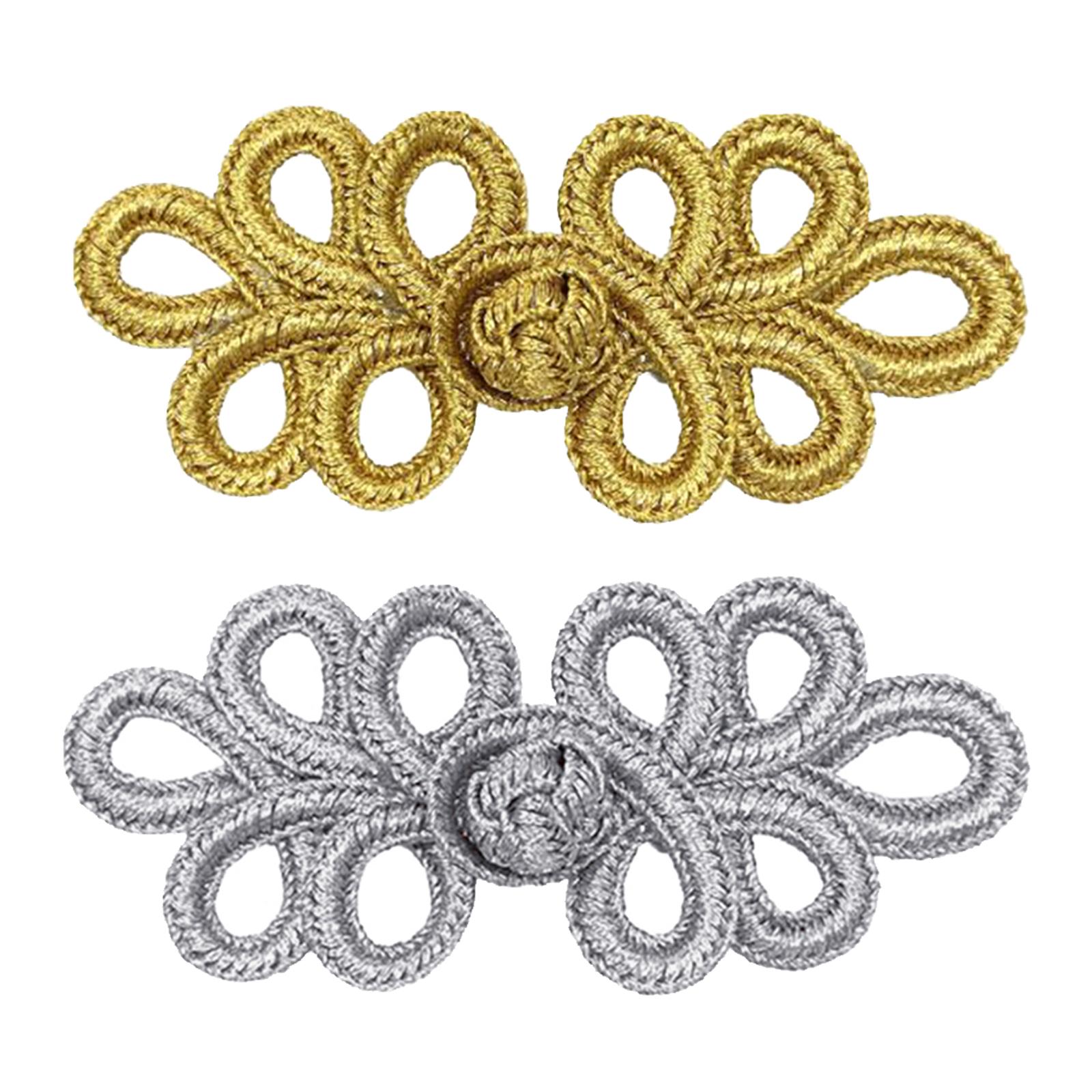 10Pair Chinese Knots Frog Buttons Closure Fasteners Sewing Button Knitting Closure Button for Costumes Outfit Coats Cloak Hanfu