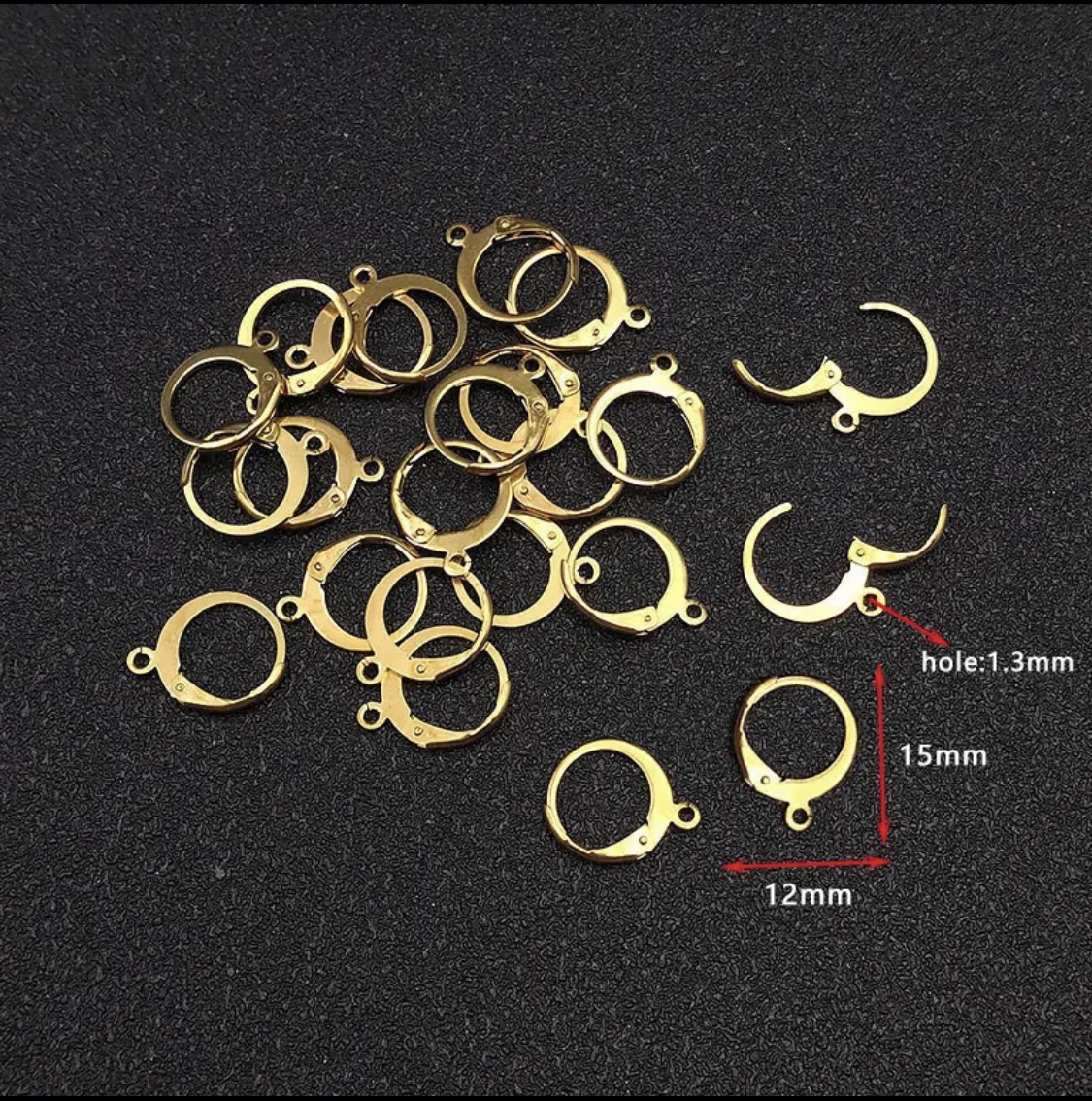 10Pcs and 20Pcs Stainless Steel French Earring Hook Earwire DIY Earrings Clasp Fitting Base for Jewellery Making Diy Accessories and Others