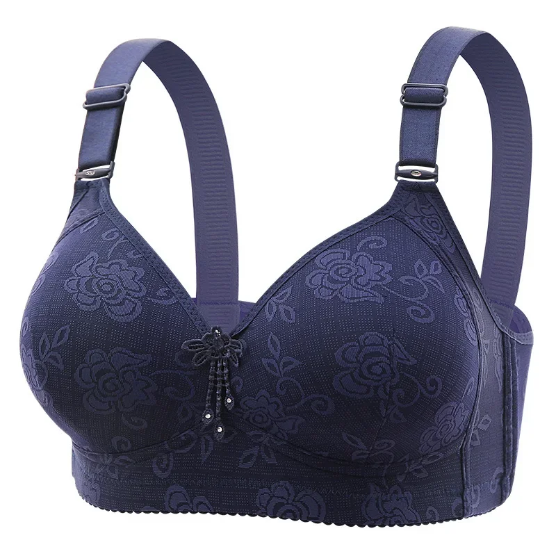New Women Mom Bra Large Size Thin Cup Elderly Women Female Fullcup Brassiere Non