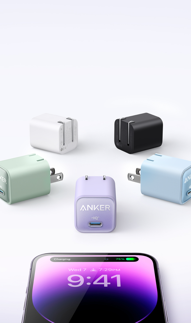Original Anker 30W nano 511 GaN Charger PPS QC3.0 Quick PD Charge 10\9 condition PD 3.0 Fast Universal  Compatibility Adapter