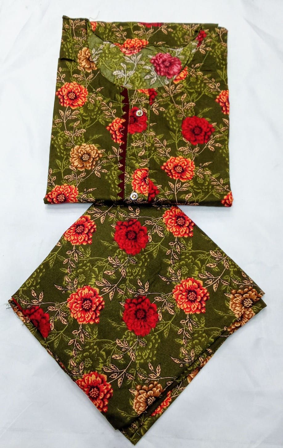 Cotton 2 piece suit new latest design fabric soft Lawn cotton random colour