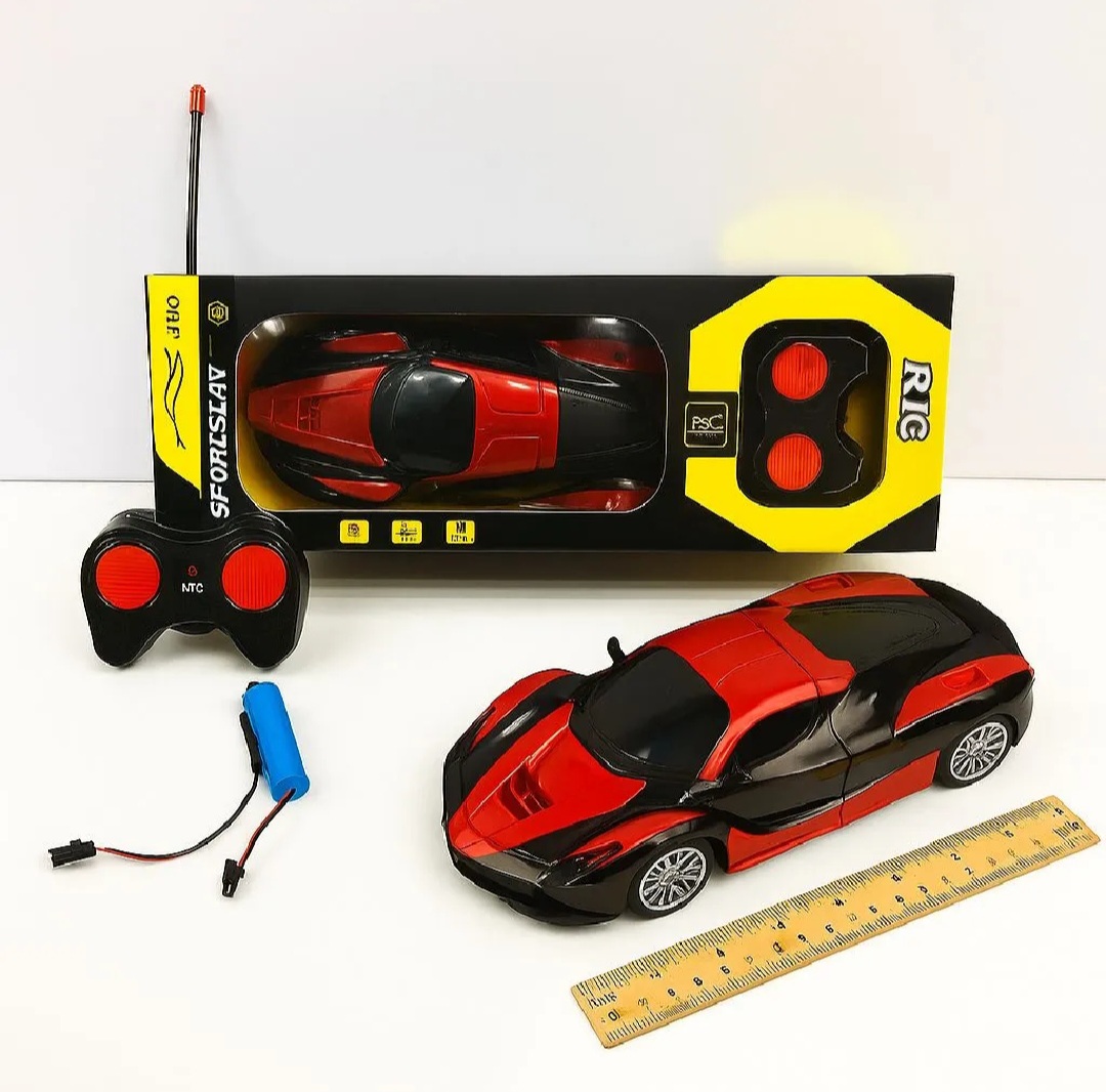 Speed Racing 1:20 RC Sports Car – Remote Control Drifting Model with Realistic Headlight & Exhaust Emulation, Rechargeable Battery & Cable, 2.4GHz Frequency for Smooth Control and High-Speed Performance. Perfect Gift Baby Birthdays, Kids Exams & Game
