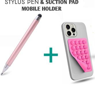 2 In 1 Universal Stylus Pen – Dual-Use Double-Headed Capacitive Silicone Disc Pencil For All Touchscreens, Android & Tablets