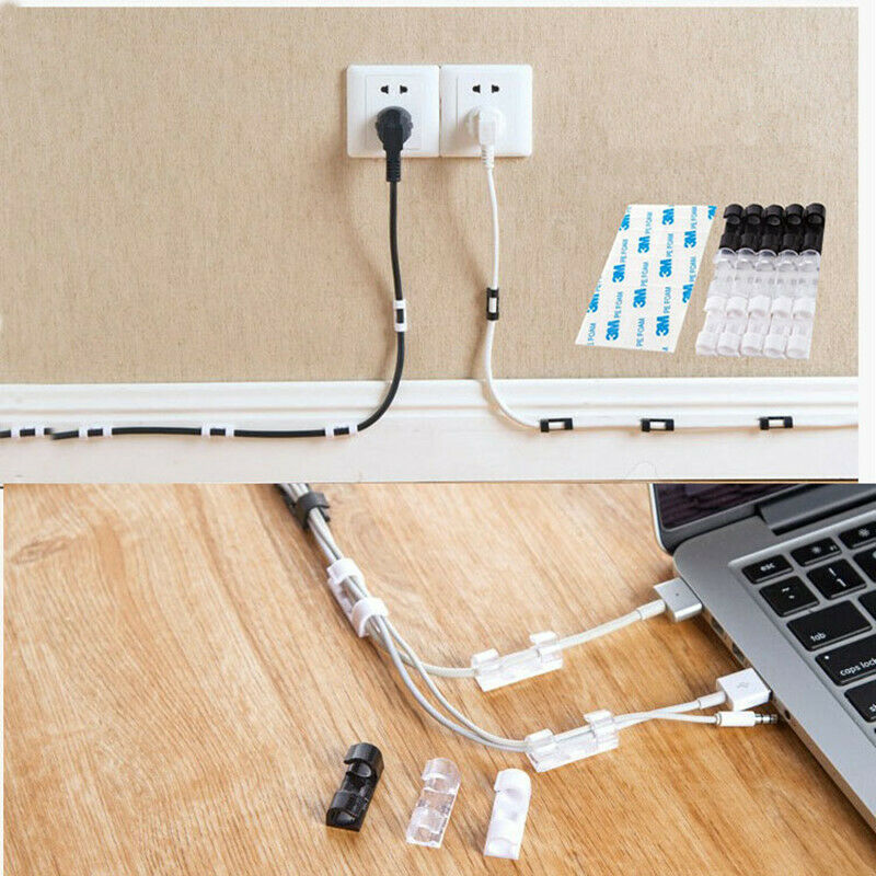 Self-Adhesive Cable Clips Wire Organizer - photo 3
