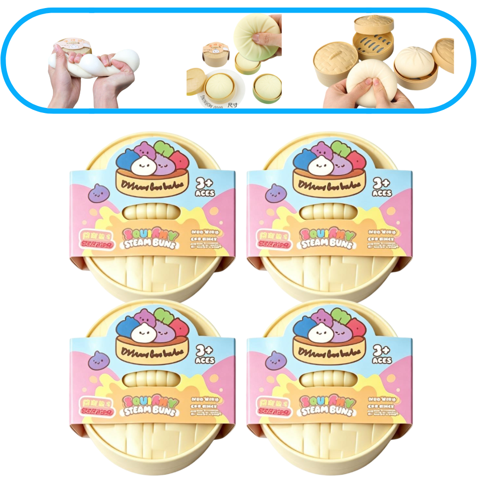 Blind Box 5.5cm Simulated Dumpling Squishy Relaxing Relieve Anxiety Antistress Enhance Happiness Rebound Squeeze Reliever Toy