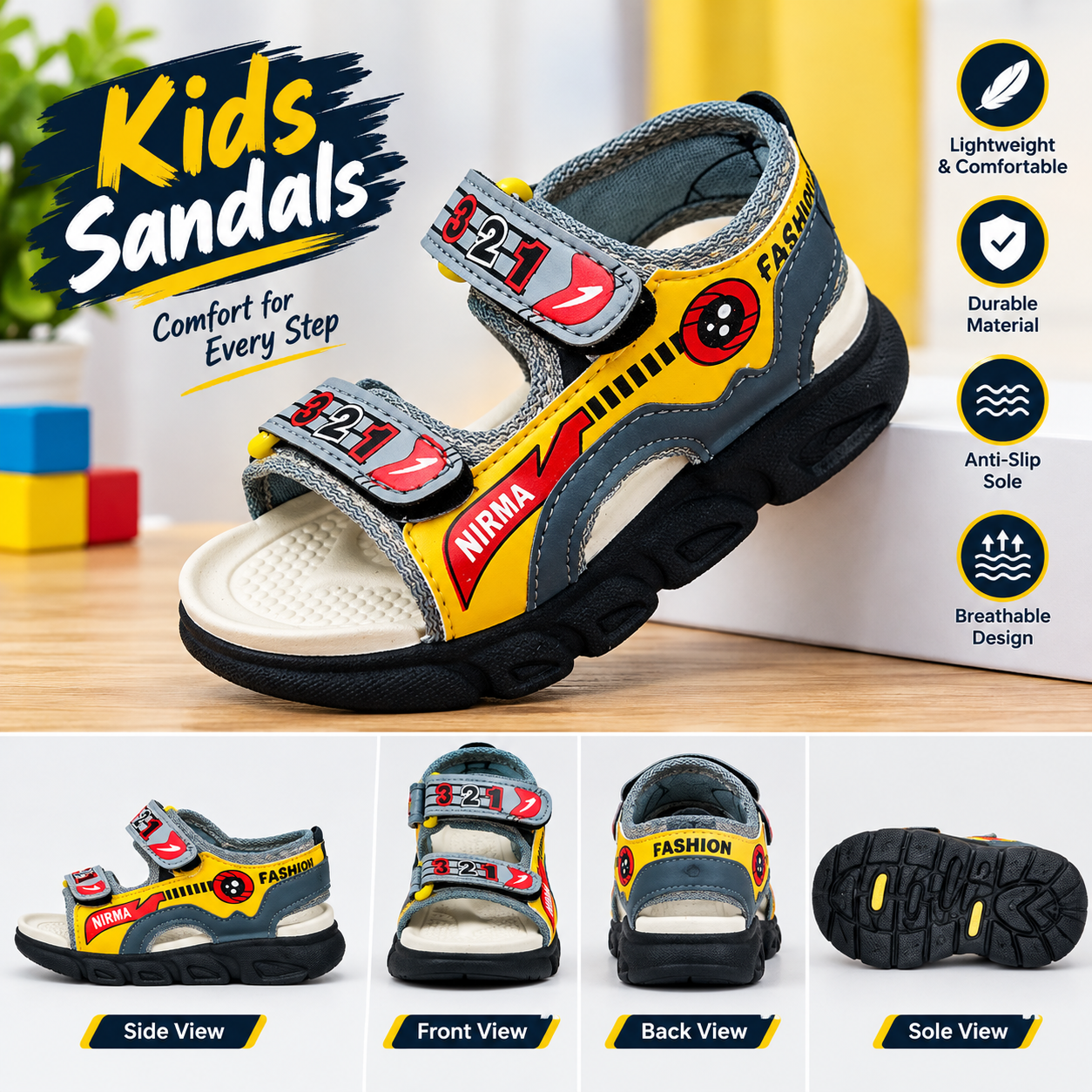 Kids Sandals premium quality footwear Branded HIGH QUALITY-JO-252