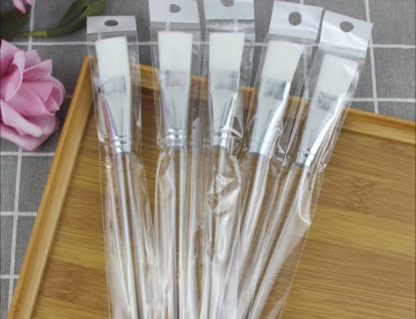 Professional Makeup Crystal Bleach Brush 1pc Facial Mask Mud Mixing Face Skin Care Beauty