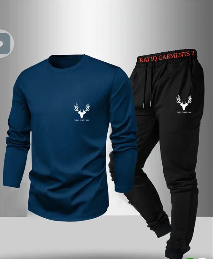 NEW ARRIVALS FULL SLEEVE ROUND NECK SWEAT SHIRT AND TROUSER SET FOR MENS BOYS/FULL SLEEVE BLACK PREMIUM QUALITY MENS TRACKSUIT