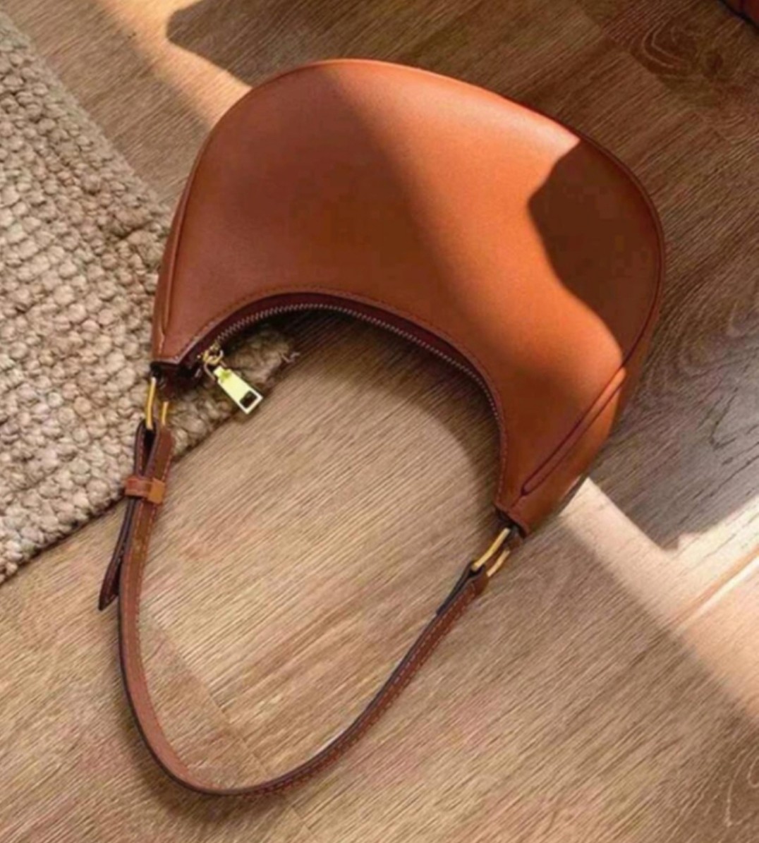 Everyday Chic Shoulder Bag Soft Faux Leather Crescent Ladies Handbag For Work  & Weekend