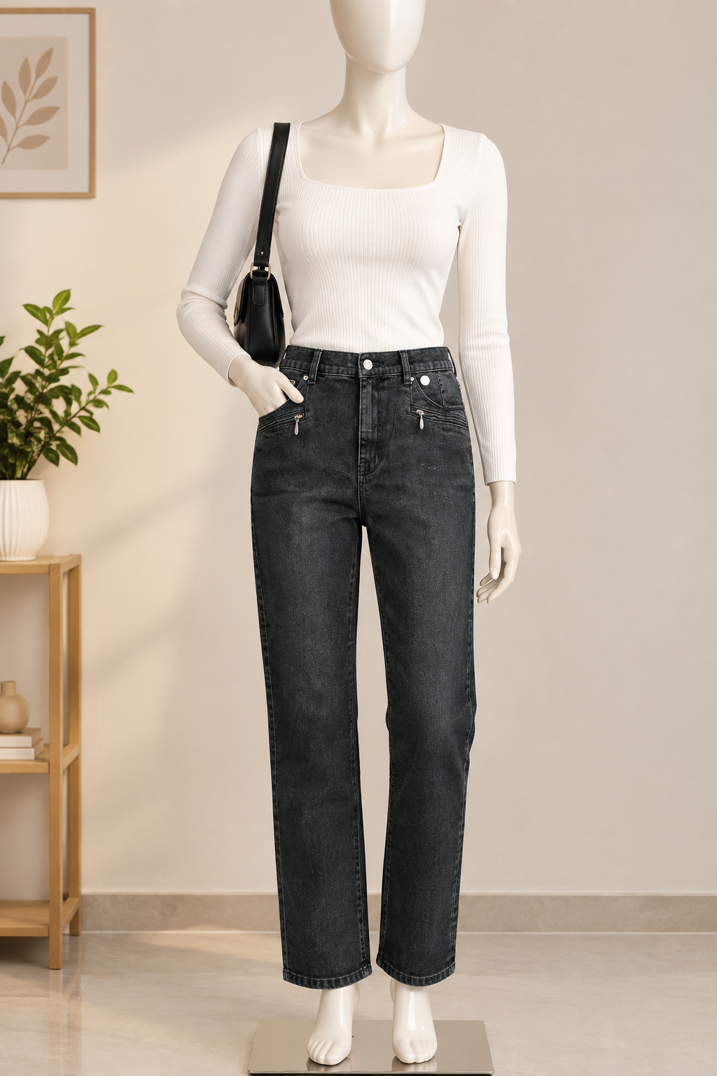 Bootcut Denim Jeans for Women - High Waist, Stylish & Comfortable, Stretchable & Trendy Casual Wear Premium Export Quality in Multicolors