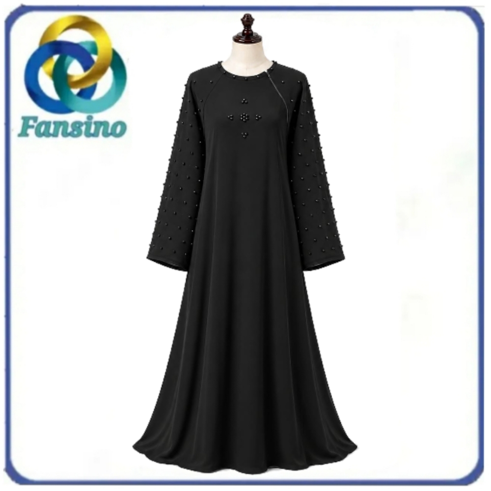Abaya For Girls | Maxi Style Black Pearl Abaya For Women