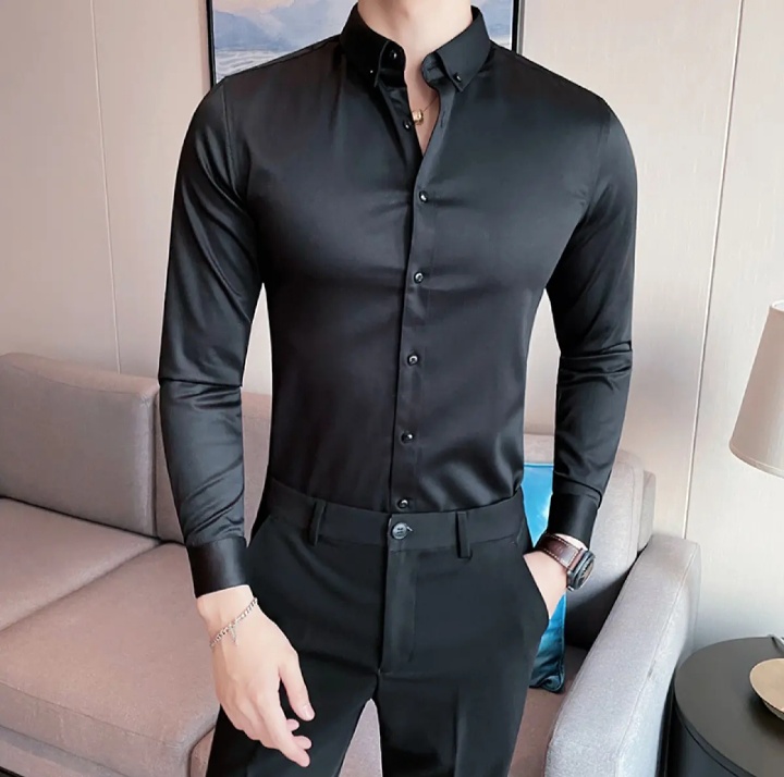 Black  Dress Shirt for Men in sale