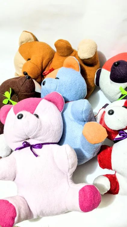 10Inch Teddy Bear for Girls / Boys Soft Stuffed Lovable Random Colour Teddy Bear Plush Stuffed Animal: Adorable Small Baby Bear Plush Toy - Perfect Gift for Kids, Boys, and Girls