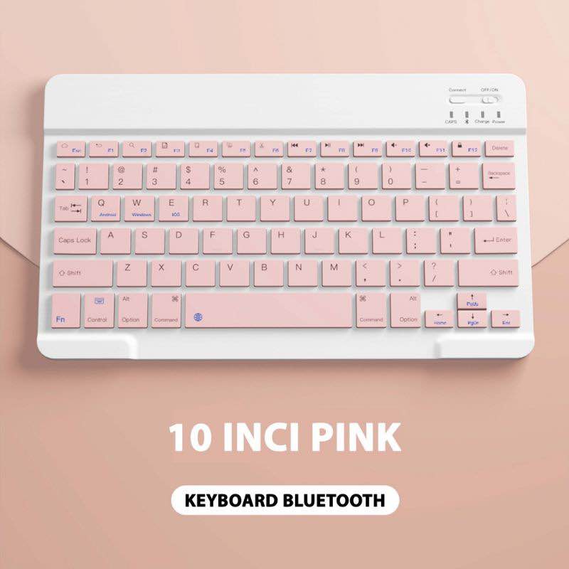 WIRELESS KEYBOARD BLUETOOTH RECHARGEABLE FOR -TABLET-MOBILE-LAPTOP CONNECT VIA BLUETOOTH