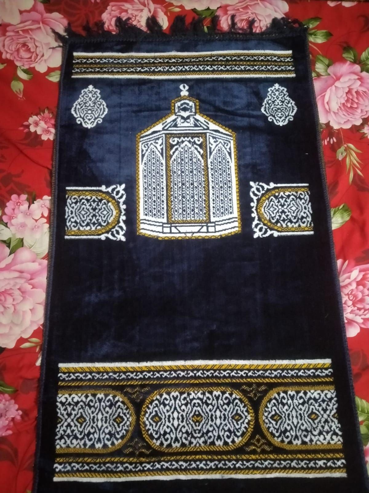 Traditional Turkish Style Prayer Rug Jai Namaz Janamaz Prayer Mat...