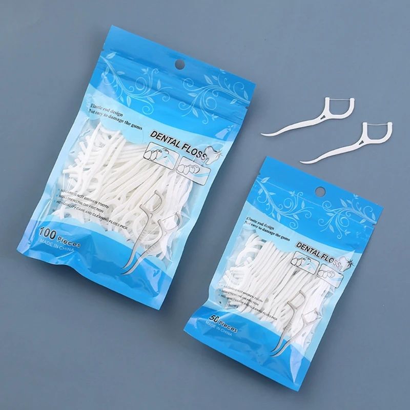 15 Pcs Dental Floss Flosser Picks Toothpicks Teeth Stick Tooth Cleaning Interdental Brush Dental Floss Pick Oral Hygiene Care