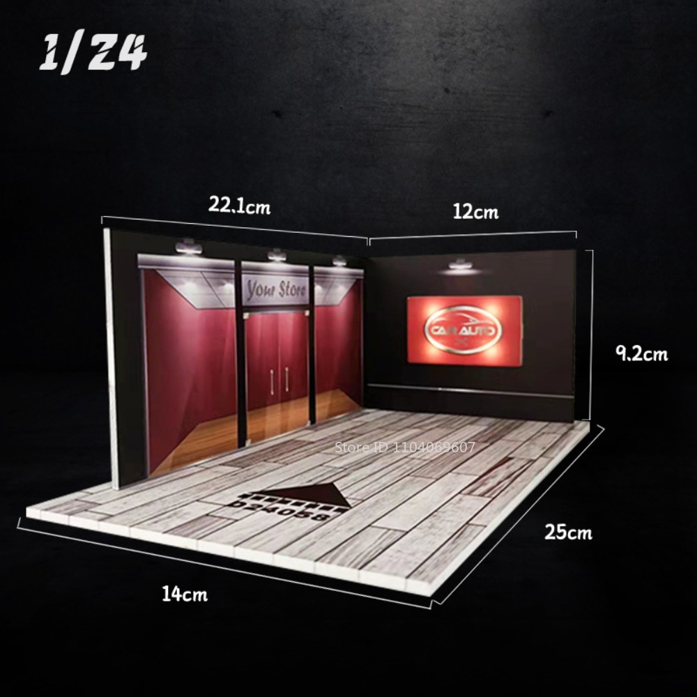 1:32 1:24 Scale PVC Material Light Alloy Diecast Model Toy Car Parking Lot Hight Simulation Underground Building Models 