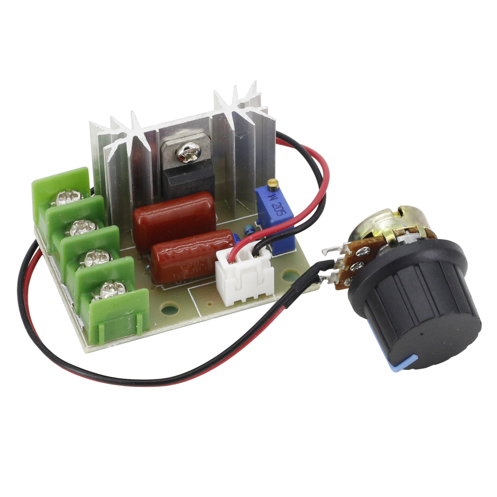 thumbnail image 2 of 2000W AC Motor Speed Controller – 50-220V 25A Adjustable Voltage Regulator – PWM Dimmer 2 of 5