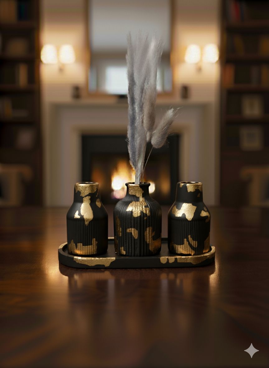 Creative Design Vase Ornaments Artistic Style, Decorations Suitable for Fireplace, Bedroom, Kitchen, and Living Room Decoration, office and theme based area