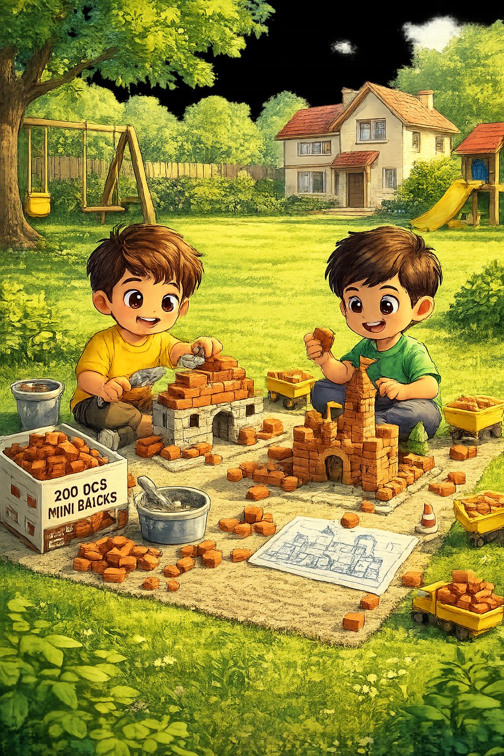 120 PCS Mini Clay Bricks | Handmade Mini Red Bricks for Doll House & Miniature Construction | Architectural Models, School Projects, DIY Crafts & Model Building