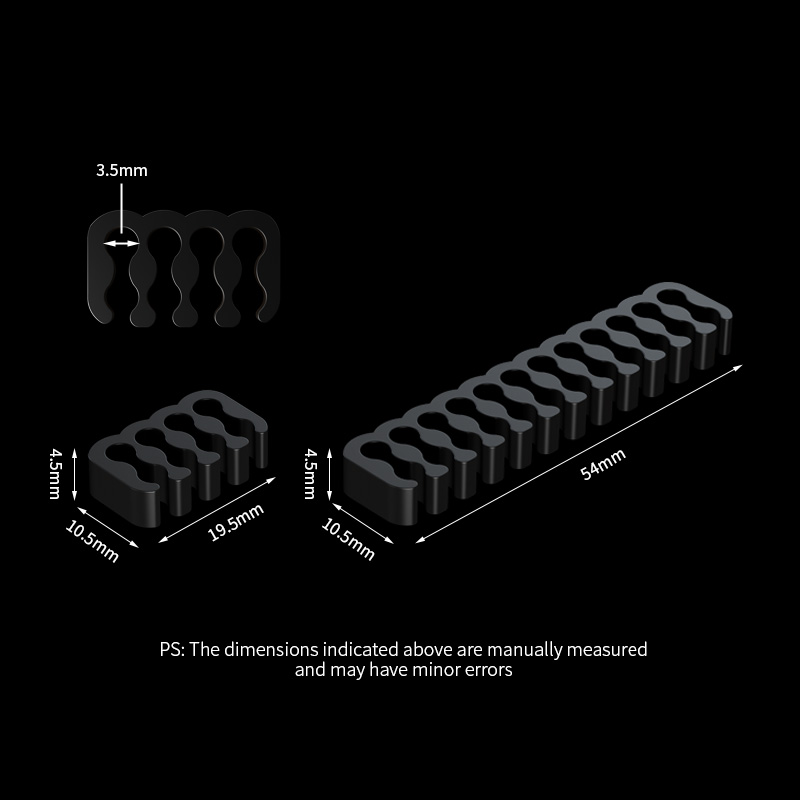 LDPCSJ Cable Comb Computer Power Supply Module Cable Comb Motherboard 24PIN Cable Organizer CPU Graphics Card Cable Clamp