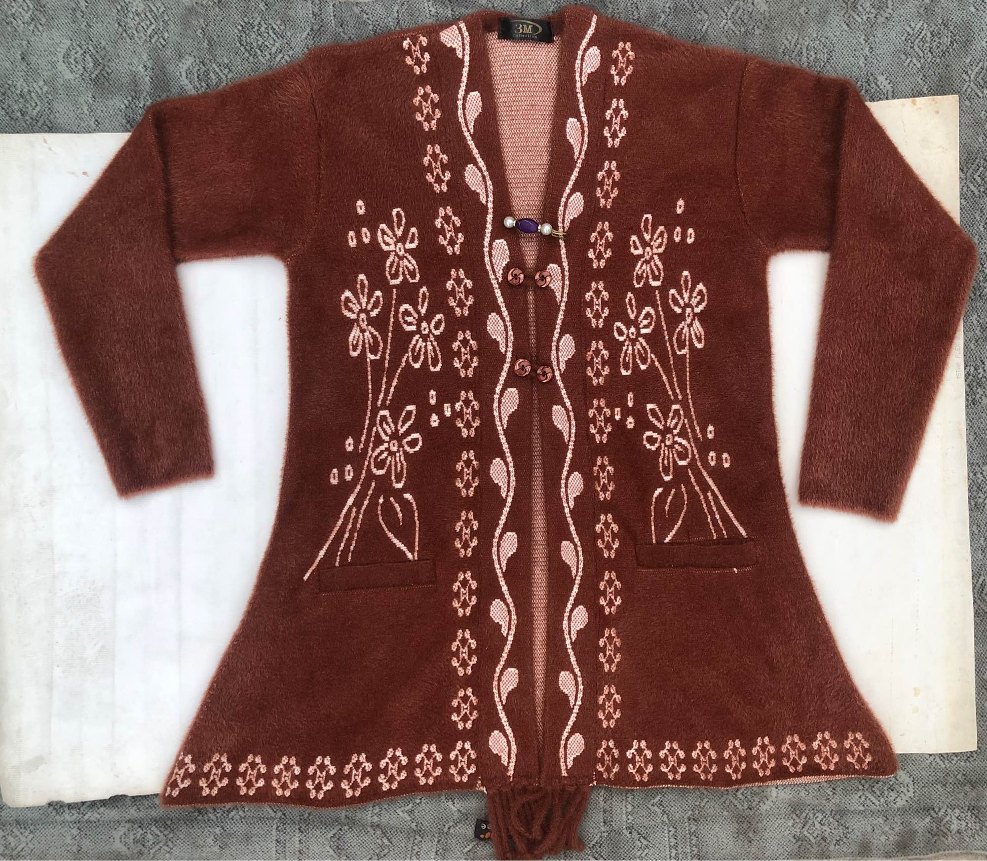 Sweaters for Women Full sleeves Super Soft wool Cardigans Open Style with Broach Pin