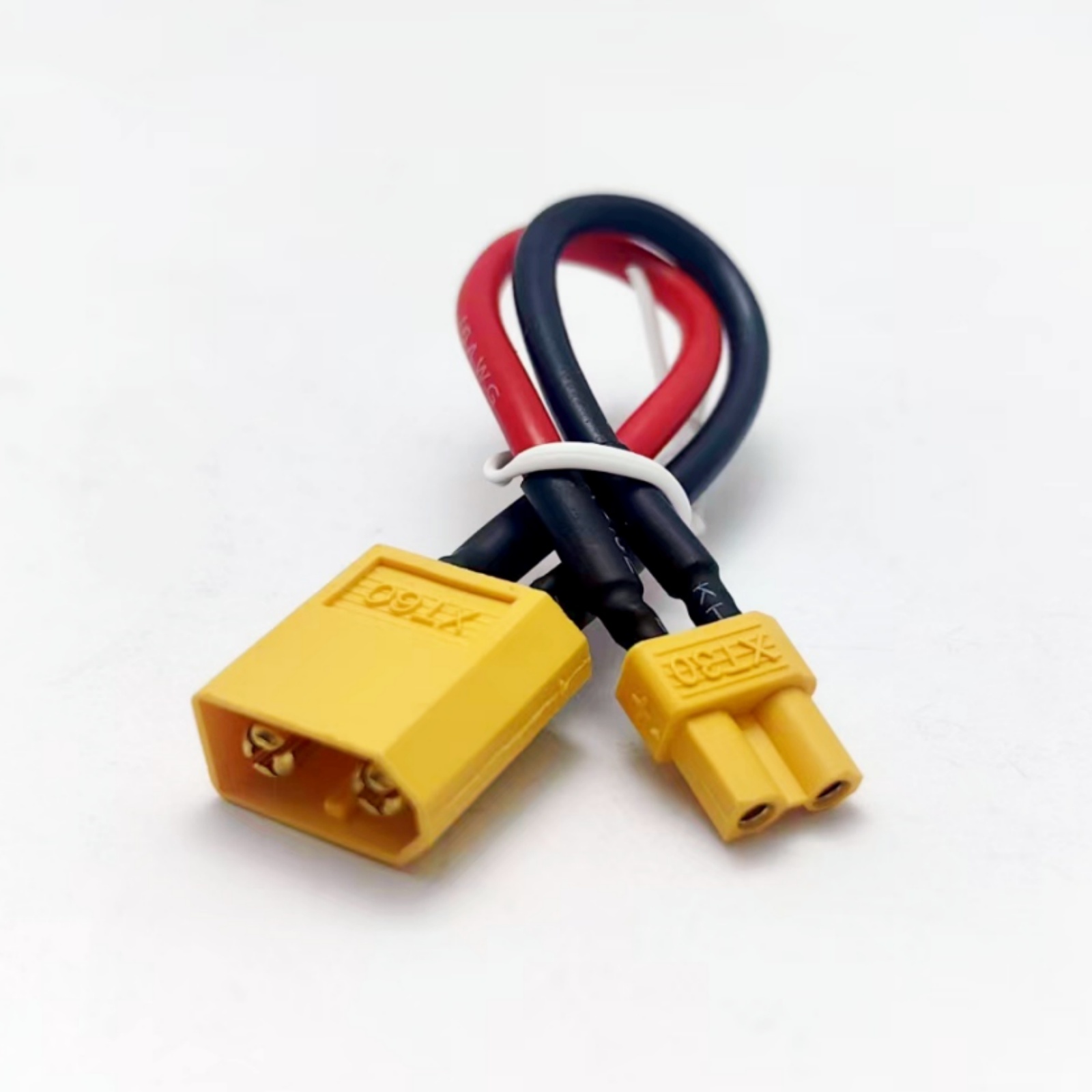 XT60 to XT30 Connector Adapter Male/Female Plug 10CM 16AWG Silicone Wire Cable for RC FPV Quadcopter Parts