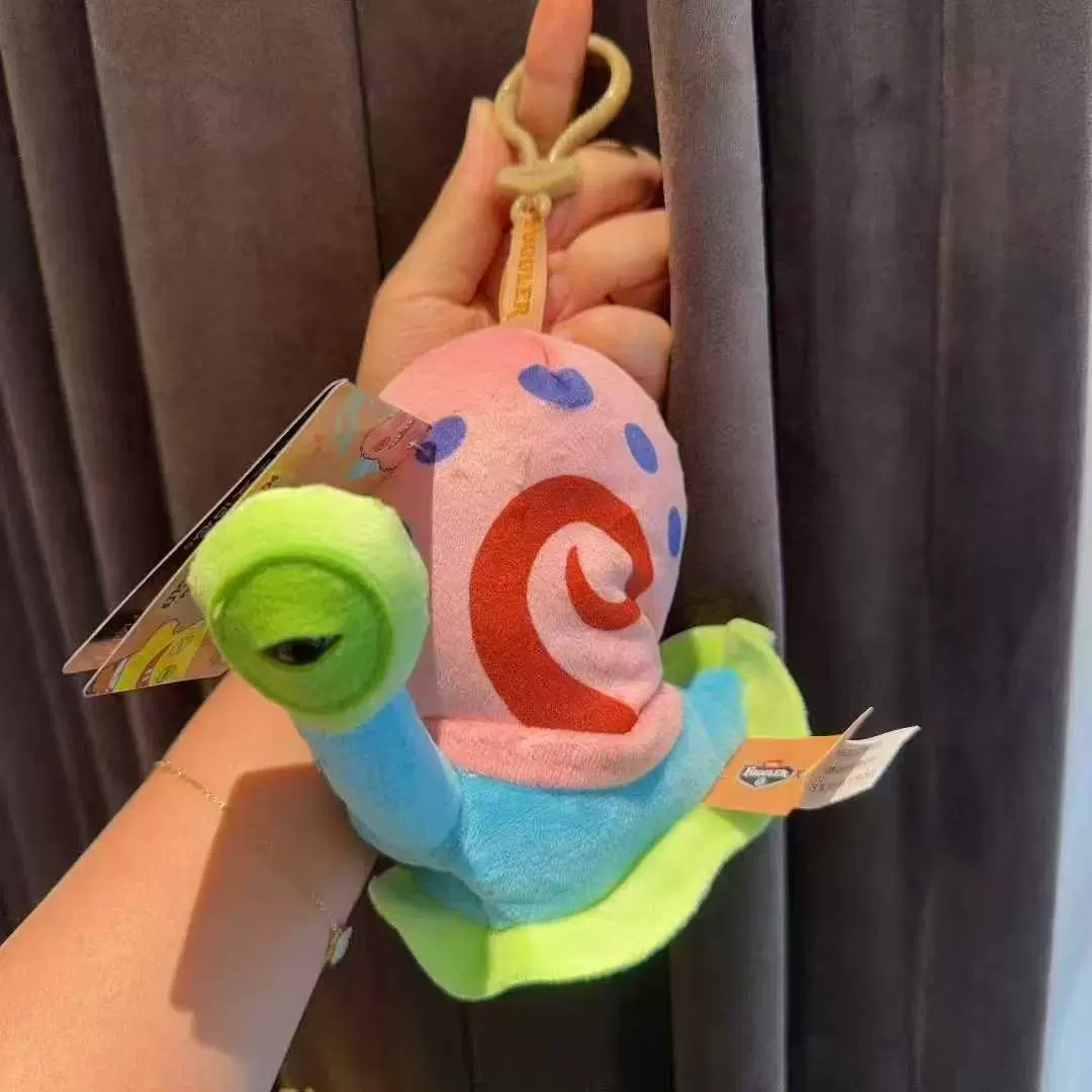 2026  Original Fuggler Spongebob and Patrick Keychain Plush Toys Funny Ugly Teeth Monsters Stuffed Animal Doll Collectible Kids