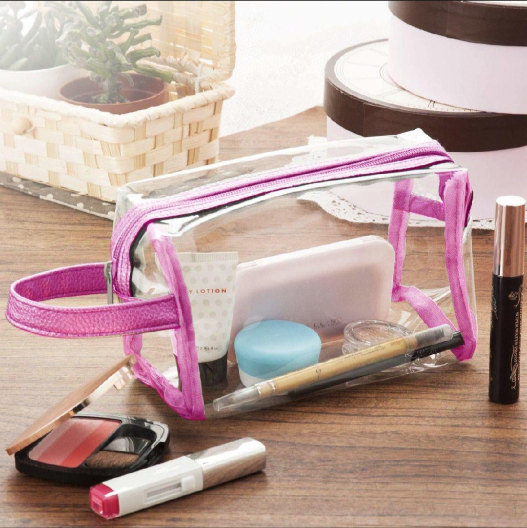 "Premium Waterproof Travel Cosmetic Bag – Women's Toiletry Organizer with Zipper, Nylon Makeup Pouch, Portable Storage Handbag, Stylish Makeup Case for Travel & Daily Use"