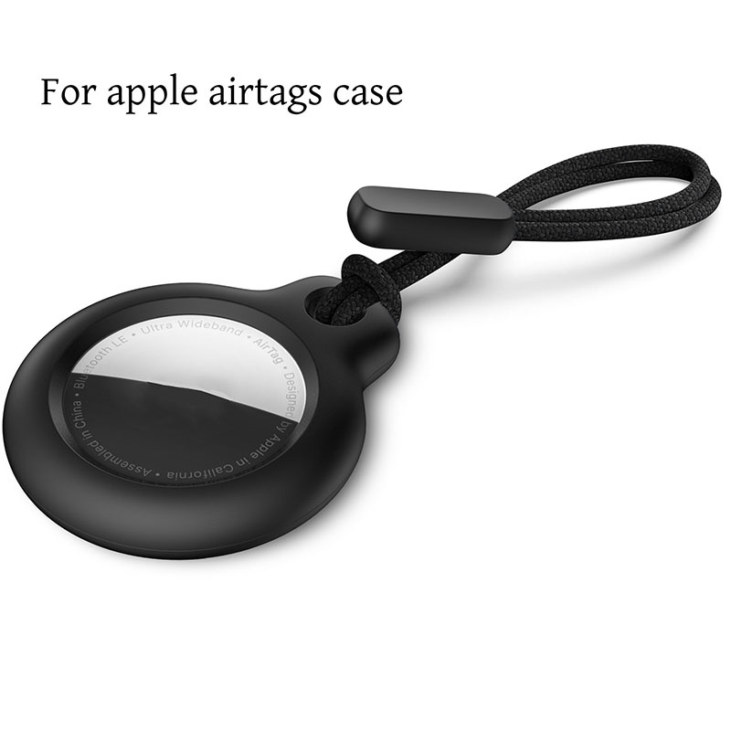 Case For  Airtags Locator With Strap Protective Cover Anti-Lost Keychain Shell For Air Tag Holder Tracker Keys Bags Luggage
