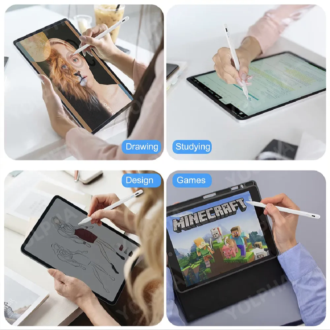 Universal Stylus Pen for All Touch Devices | High Precision Metal Tip Digital Pen for, Android & Windows Tablets | Super Long Battery | Rechargeable | No Palm Rejection